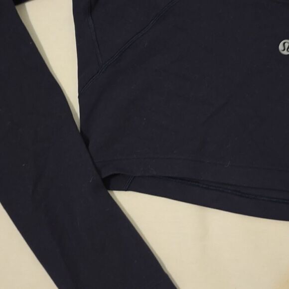 Lululemon Arise Cropped Long Sleeve *Black - Picture 3 of 7
